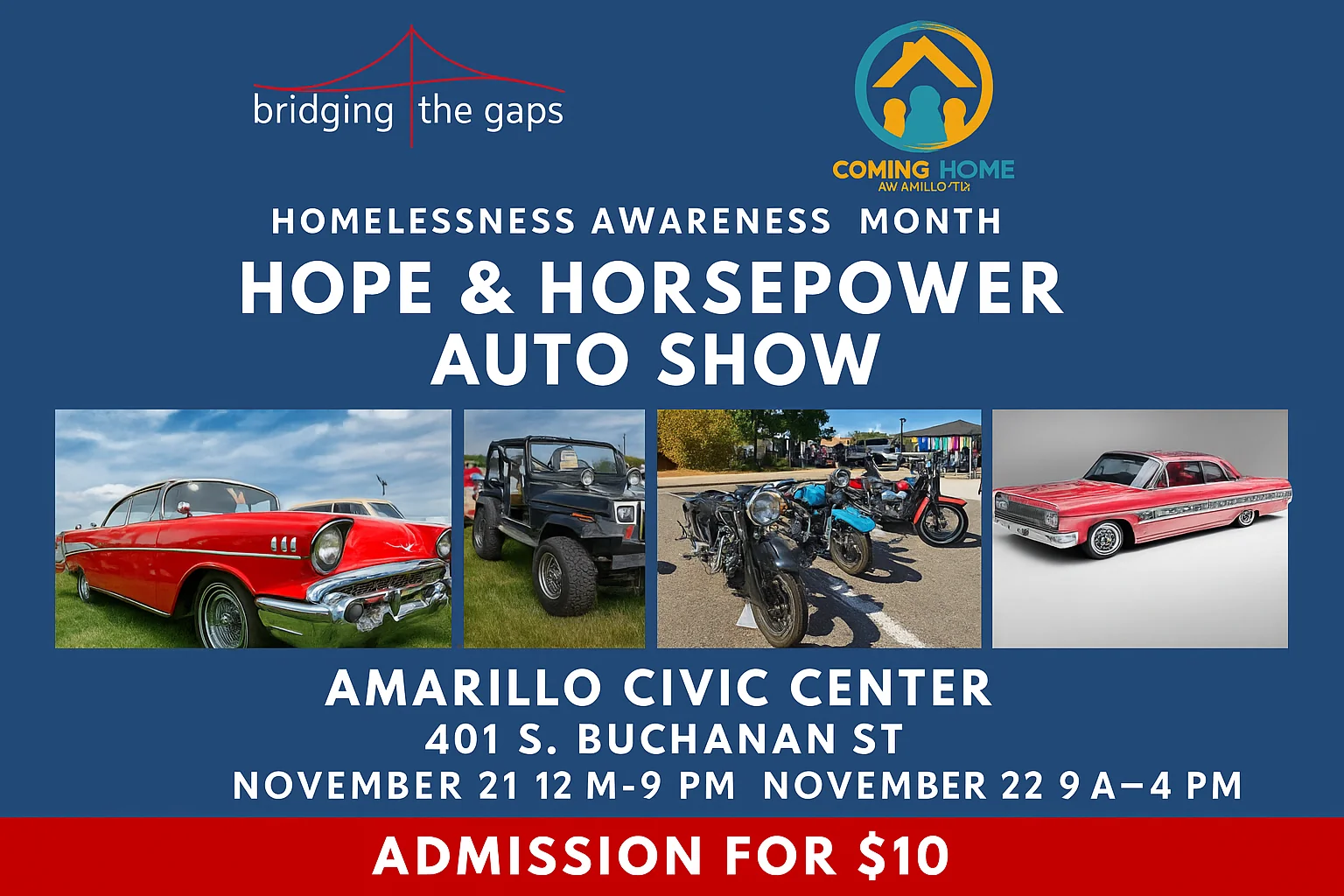 Hope & Horsepower Auto Show original event flyer